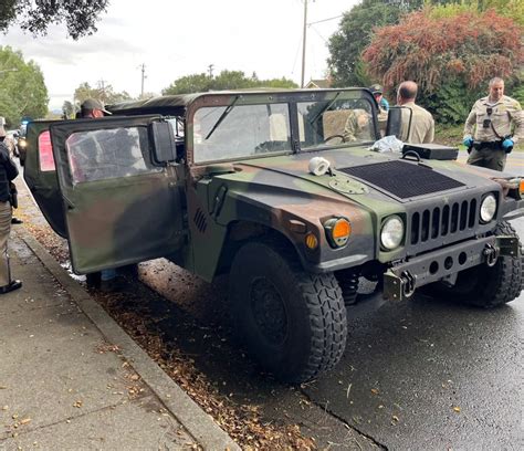 Military Humvee stolen from Santa Rosa National Guard armory recovered